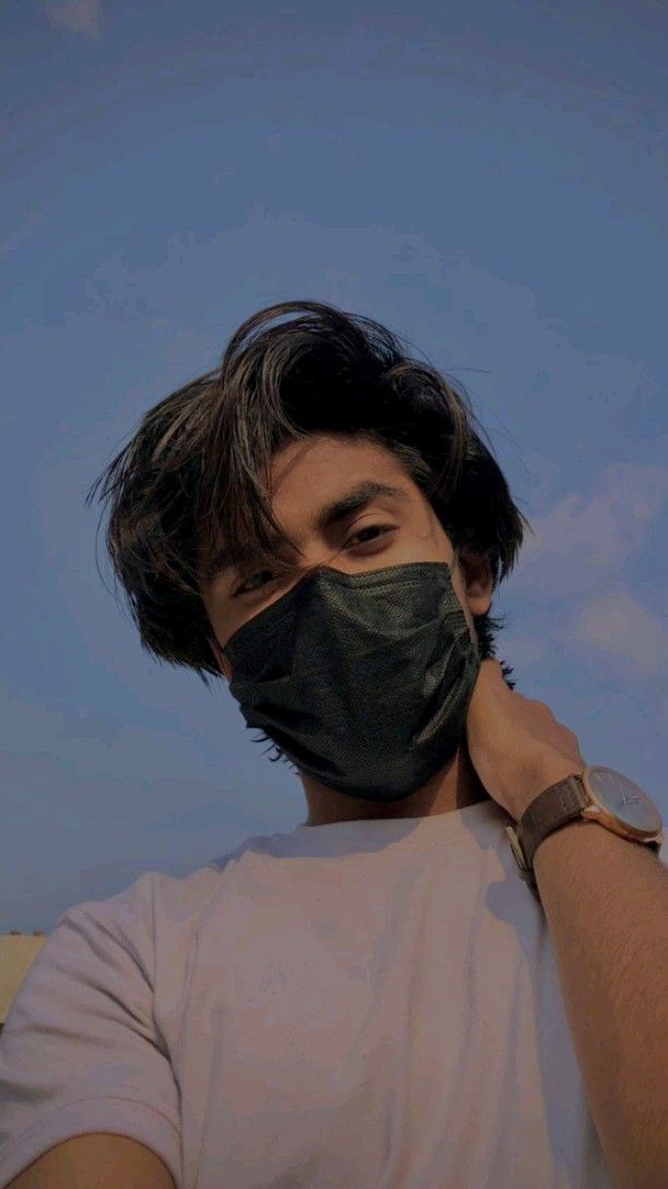 Anime boy mask photo