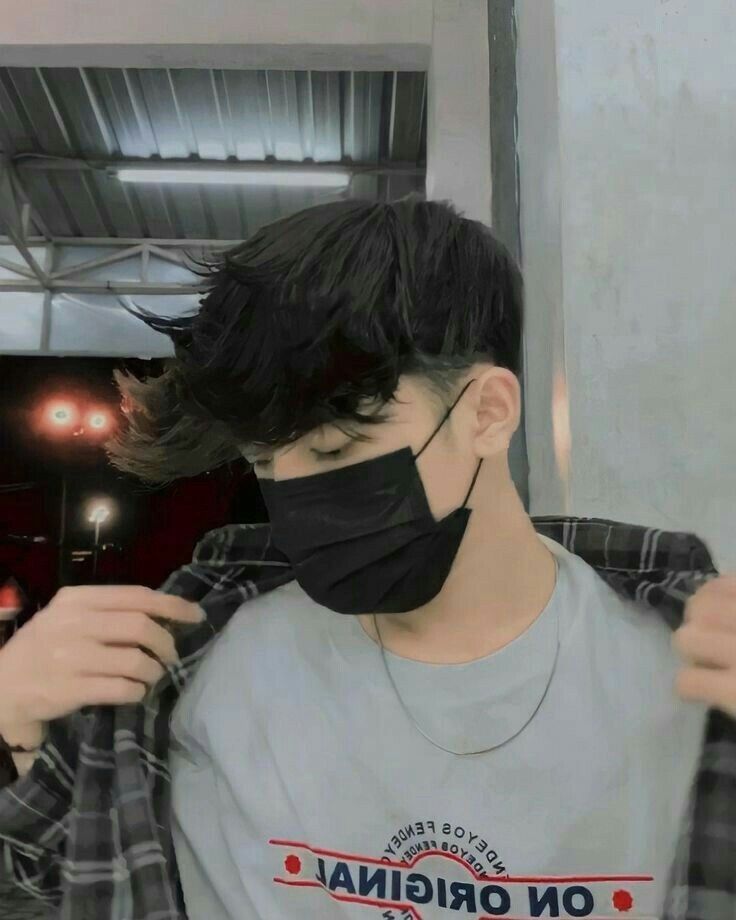 Attitude anime boy with mask