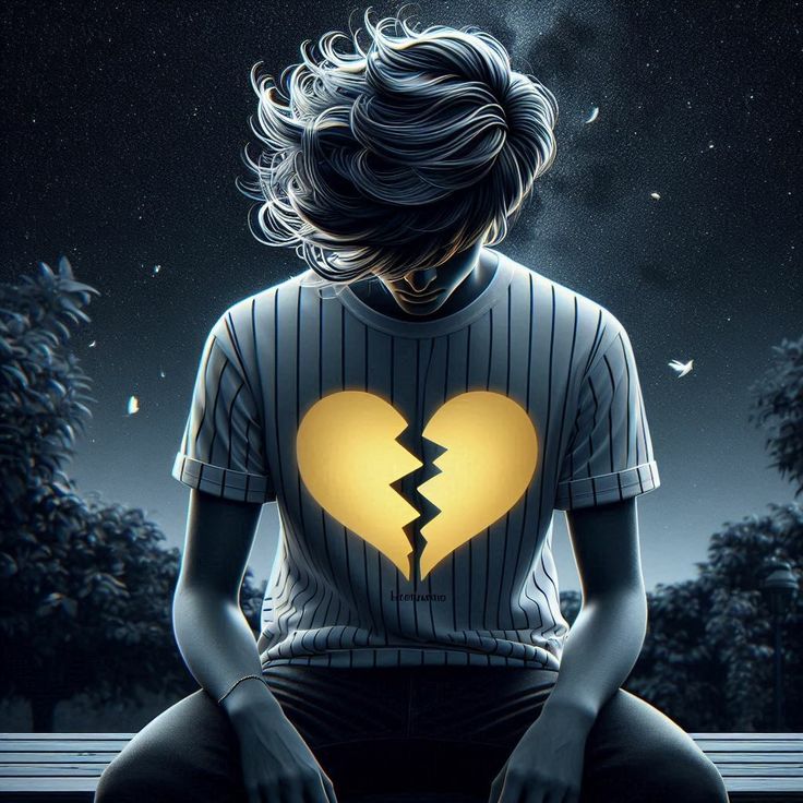 Broken heart dp hd sad