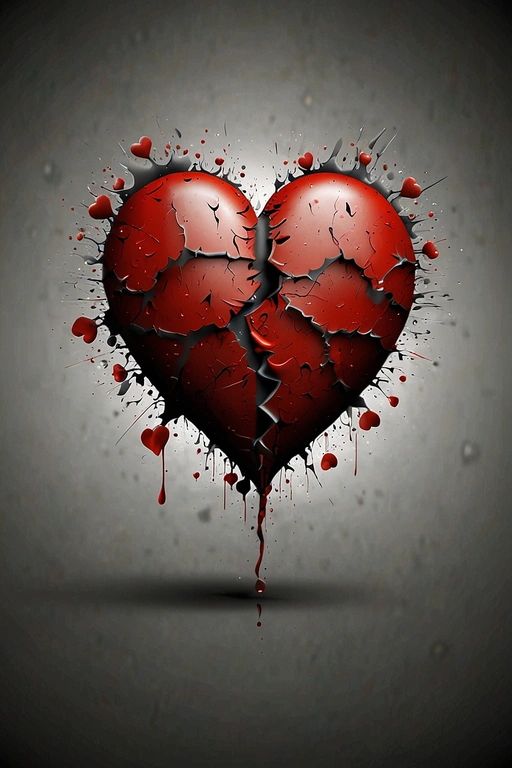 Broken heart dp wallpaper