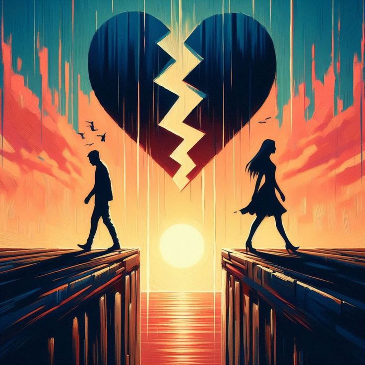 Broken heart dp whatsapp status