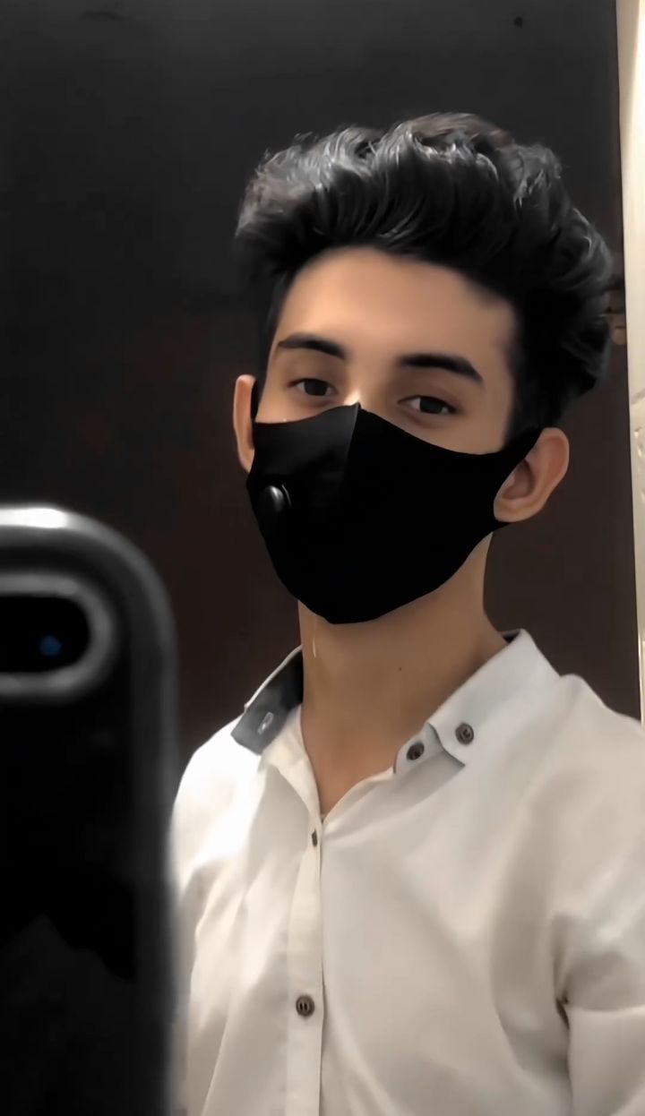 Handsome mask boy dp