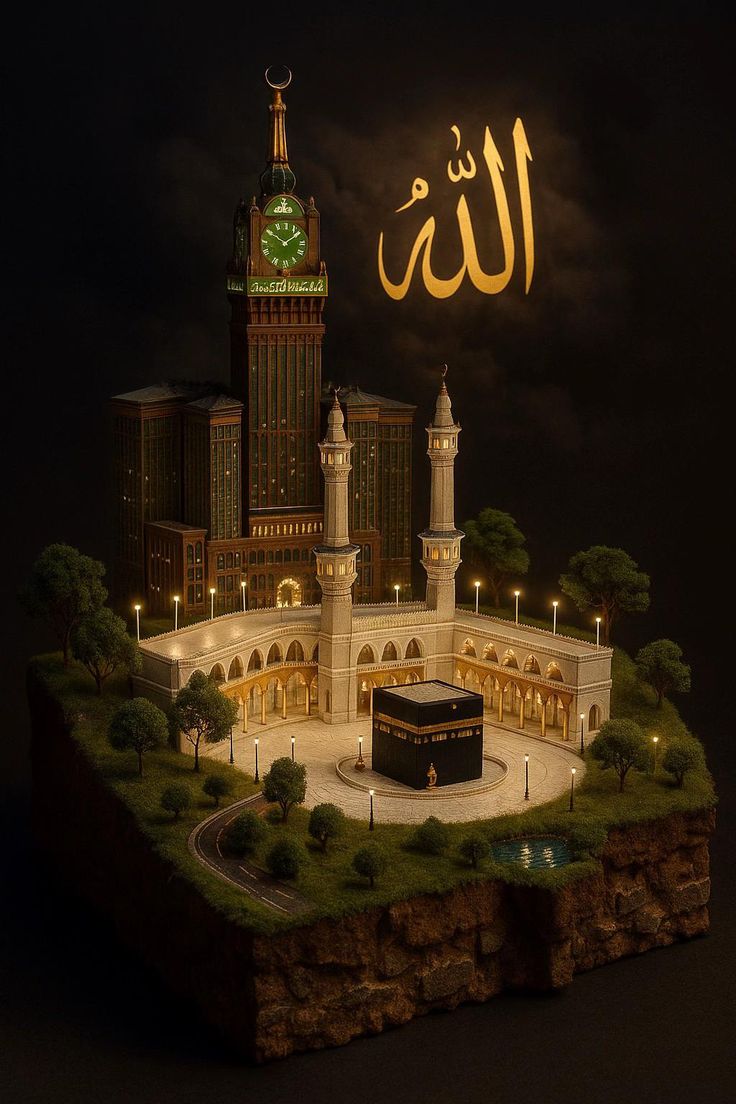 Islamic DP with Allah hu Akbar
