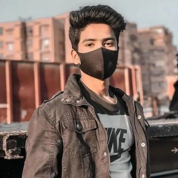 Mask boy dp for social media