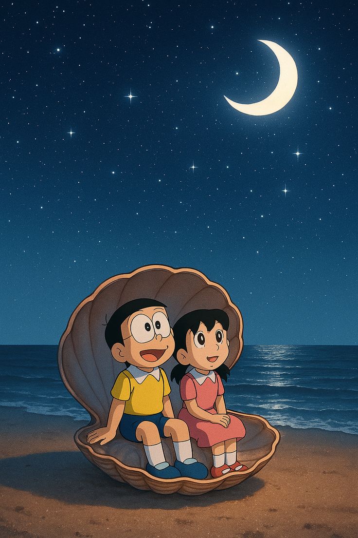 Nobita and Shizuka romantic photo