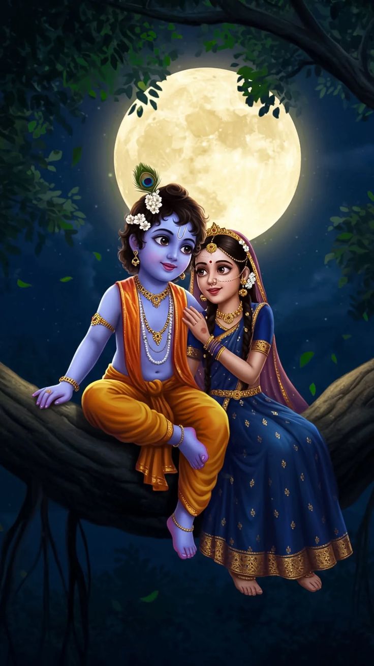 Radha Krishna love images for profile picture