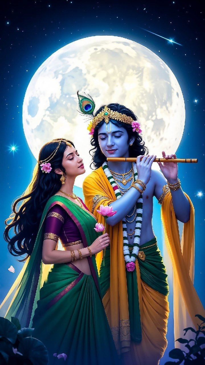 Radha Krishna love wallpaper for desktop