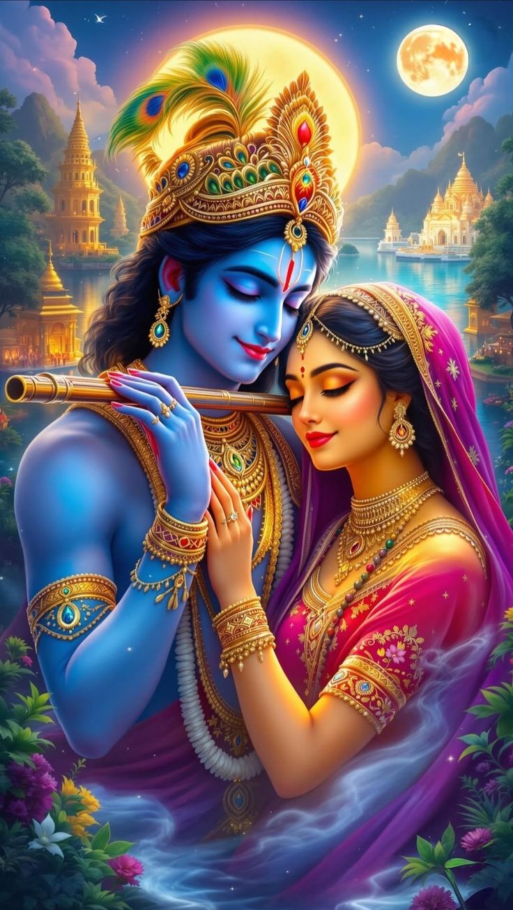 Radha Krishna romantic images hd