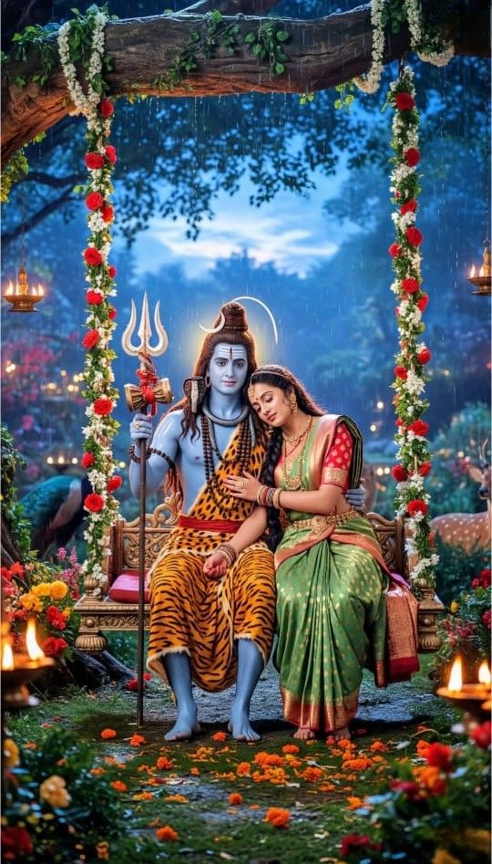 Shiv Parvati images love status