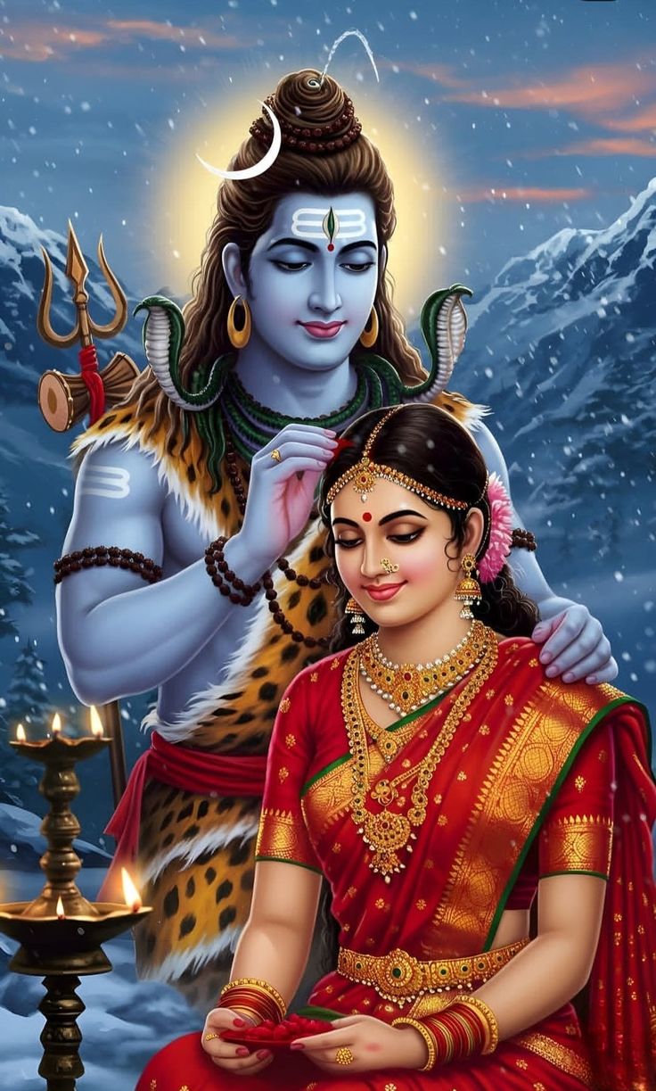 Shiv Parvati wallpaper images couple