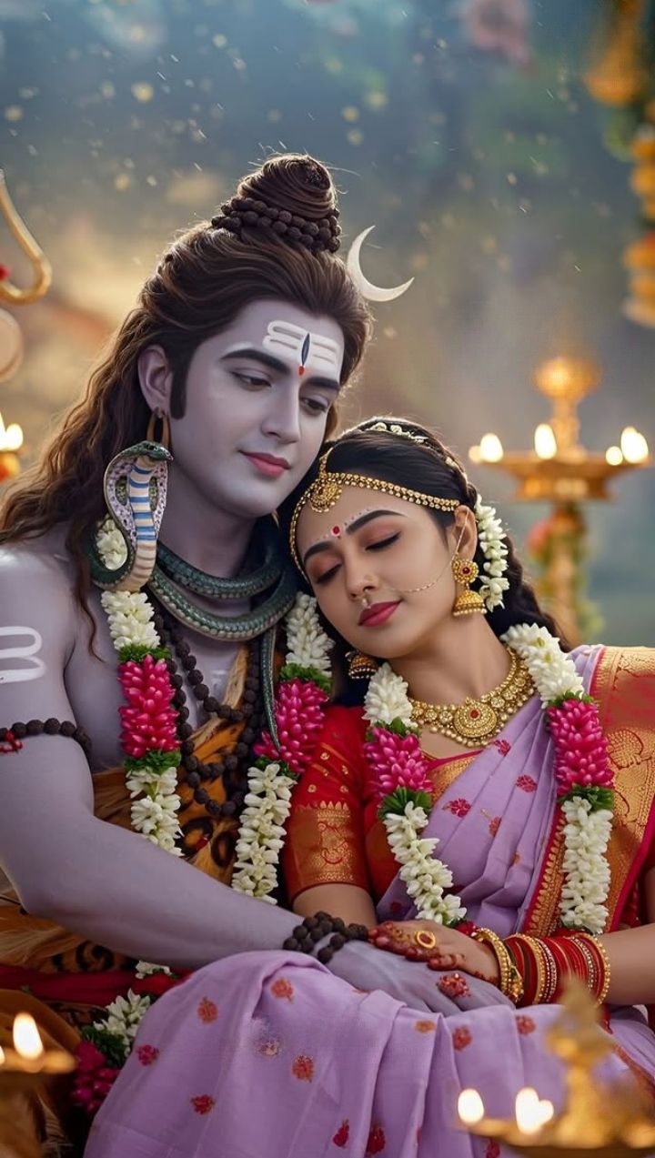 Shiv Parvati wallpaper images romantic