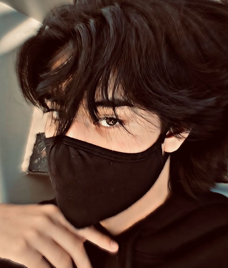 Stylish korean mask boy dp