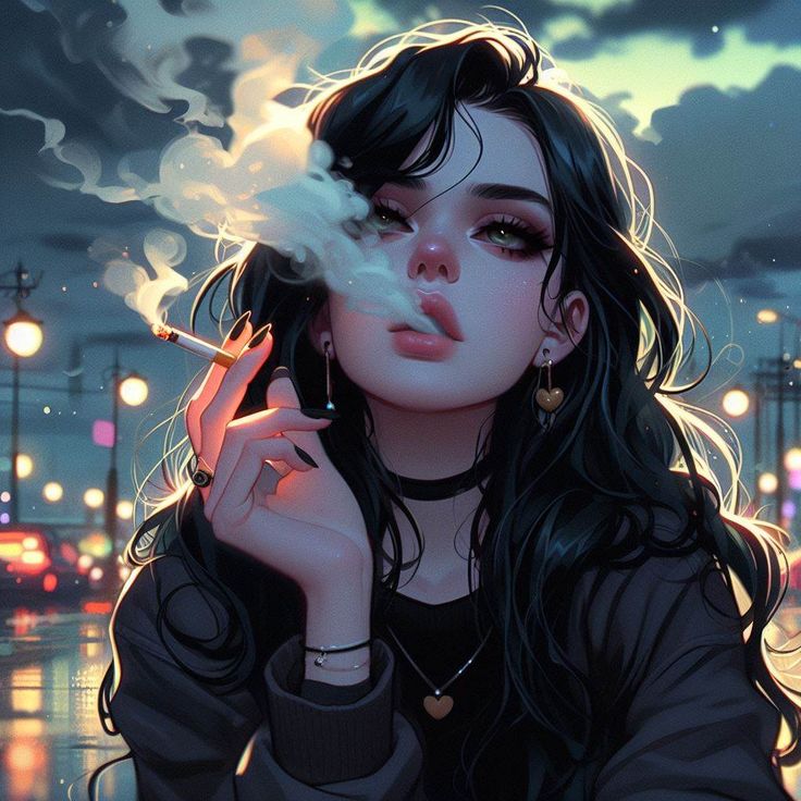 cartoon stylish attitude girl dp instagram