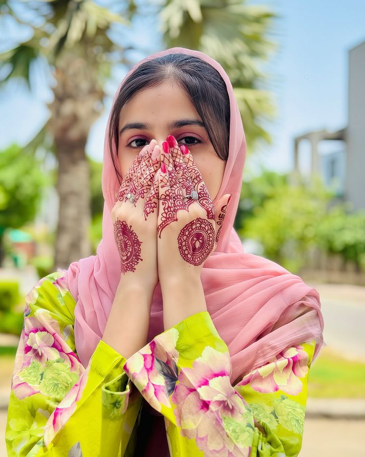 hijab girl dp stylish look