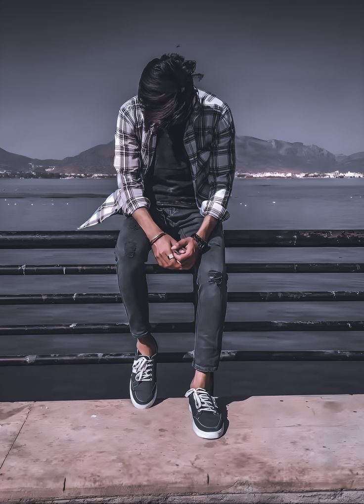sad boy dp alone wallpaper