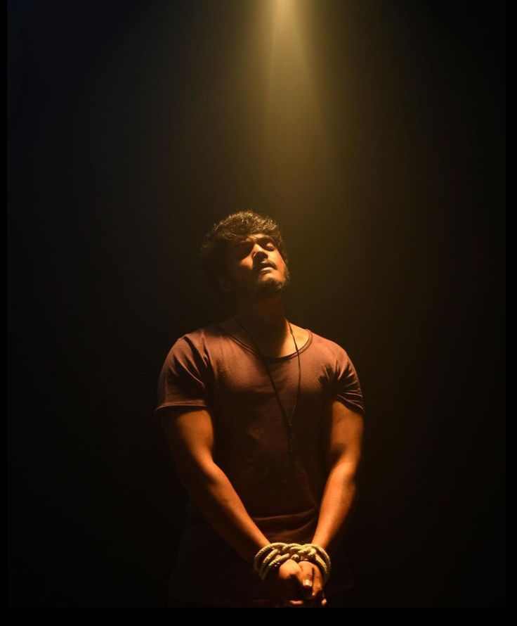 sad boy dp black background